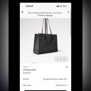 NWT- Louis Vuitton OnTheGo GM